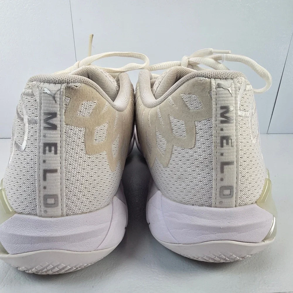 Puma MB.01‎ Low Not From Here Basketball Shoes Men's Sz 8.5 White 376941-04